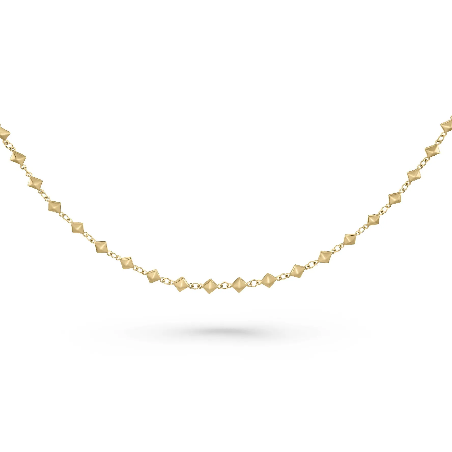 Beaverbrooks 9ct Yellow Gold Fancy Pyramid Bracelet