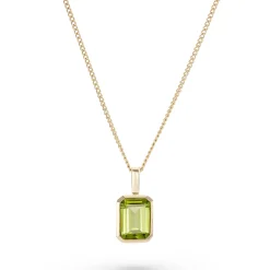 Beaverbrooks 9ct Yellow Gold Peridot Pendant