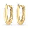 Beaverbrooks 9ct Yellow Gold Huggie Hoop Earrings