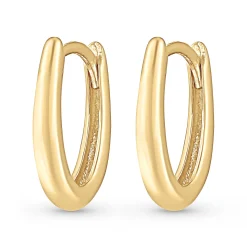 Beaverbrooks 9ct Yellow Gold Huggie Hoop Earrings