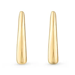 Beaverbrooks 9ct Yellow Gold Huggie Hoop Earrings
