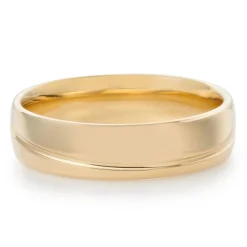 Beaverbrooks 18ct Yellow Gold 6mm Men’s Wedding Ring