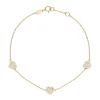 Beaverbrooks 9ct Yellow Gold Mother of Pearl Heart Bracelet