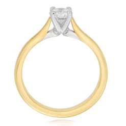 Beaverbrooks 18ct Yellow Gold Diamond Solitaire Engagement Ring