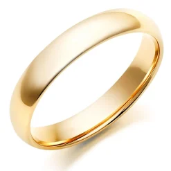 Beaverbrooks 9ct Yellow Gold 4mm Men's Wedding Ring