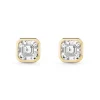 Beaverbrooks 9ct Yellow Gold Cubic Zirconia Stud Earrings