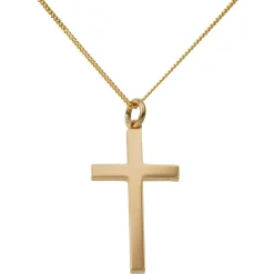Beaverbrooks 9ct Yellow Gold Cross Pendant