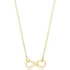 Beaverbrooks 9ct Yellow Gold Infinity Necklace