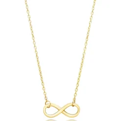Beaverbrooks 9ct Yellow Gold Infinity Necklace