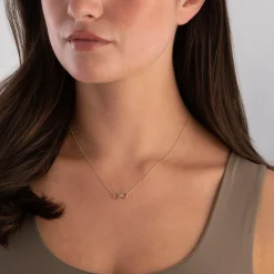 Beaverbrooks 9ct Yellow Gold Infinity Necklace