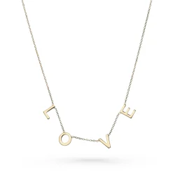 Beaverbrooks 9ct Yellow Gold Love Necklace