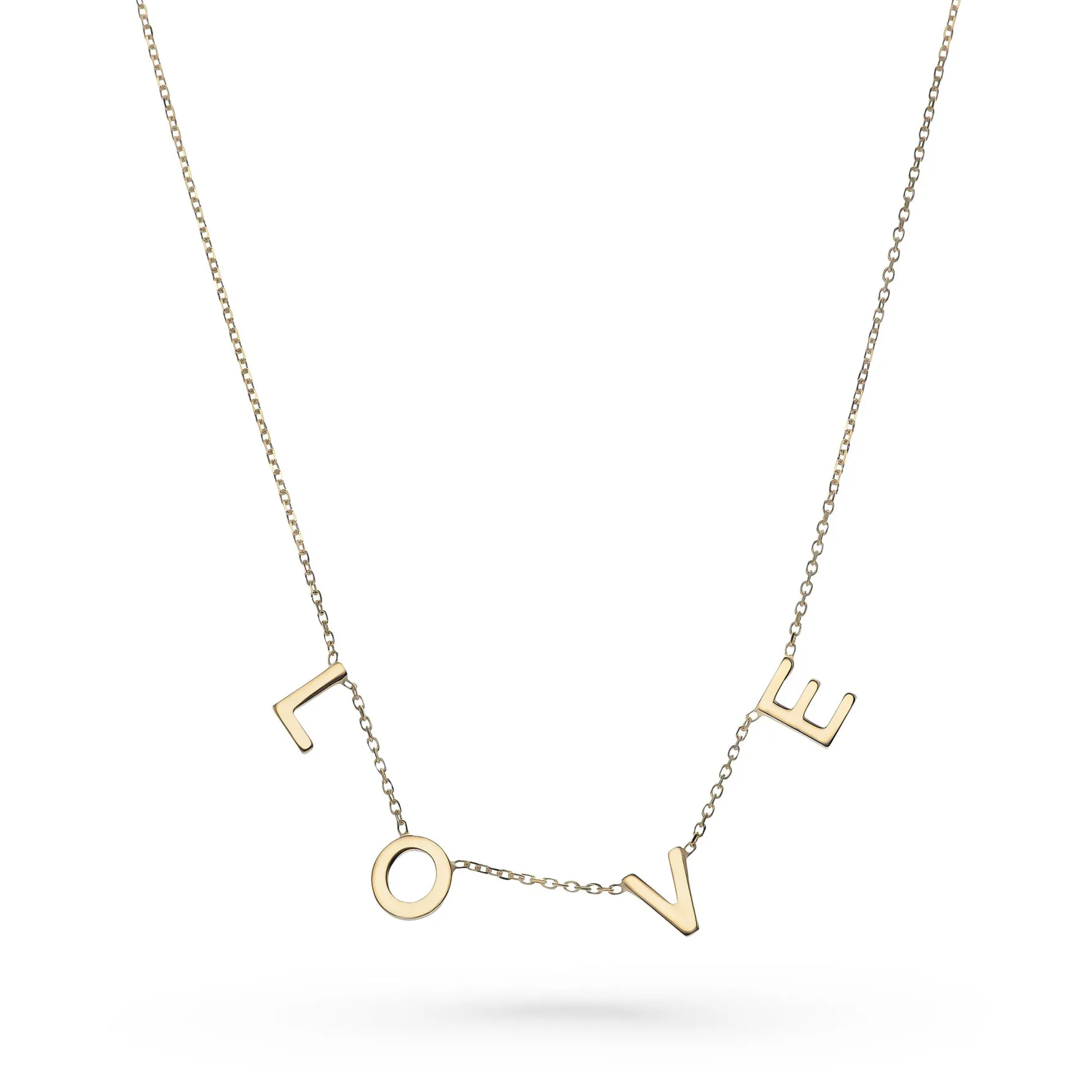 Beaverbrooks 9ct Yellow Gold Love Necklace