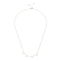 Beaverbrooks 9ct Yellow Gold Love Necklace