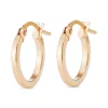 Beaverbrooks 9ct Yellow Gold Huggie Hoop Earrings