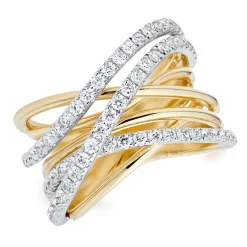 Beaverbrooks 18ct Yellow Gold Diamond Ring