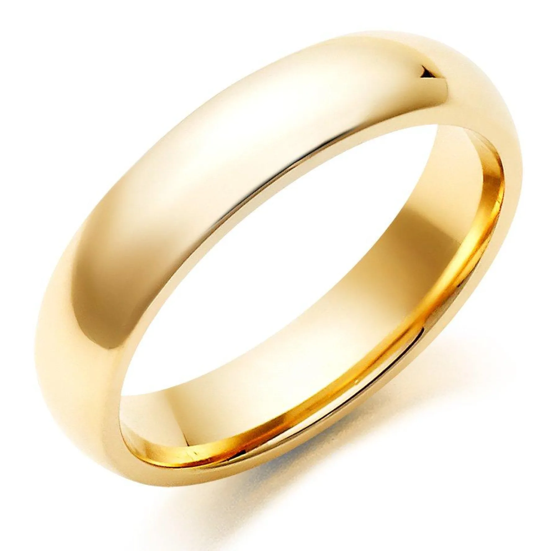 Beaverbrooks 9ct Yellow Gold 5mm Men's Wedding Ring