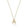 Beaverbrooks 9ct Yellow Gold Diamond Initial A Pendant