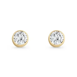 Beaverbrooks 9ct Yellow Gold Cubic Zirconia Stud Earrings