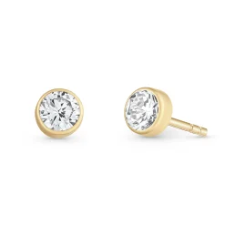 Beaverbrooks 9ct Yellow Gold Cubic Zirconia Stud Earrings