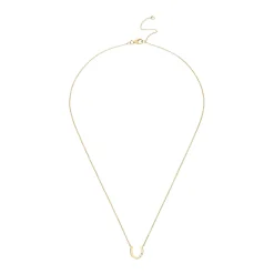 Beaverbrooks 9ct Yellow Gold Diamond Horseshoe Necklace