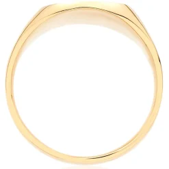 Beaverbrooks 9ct Yellow Gold Cushion Signet Ring