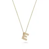 Beaverbrooks 9ct Yellow Gold Diamond Initial E Pendant