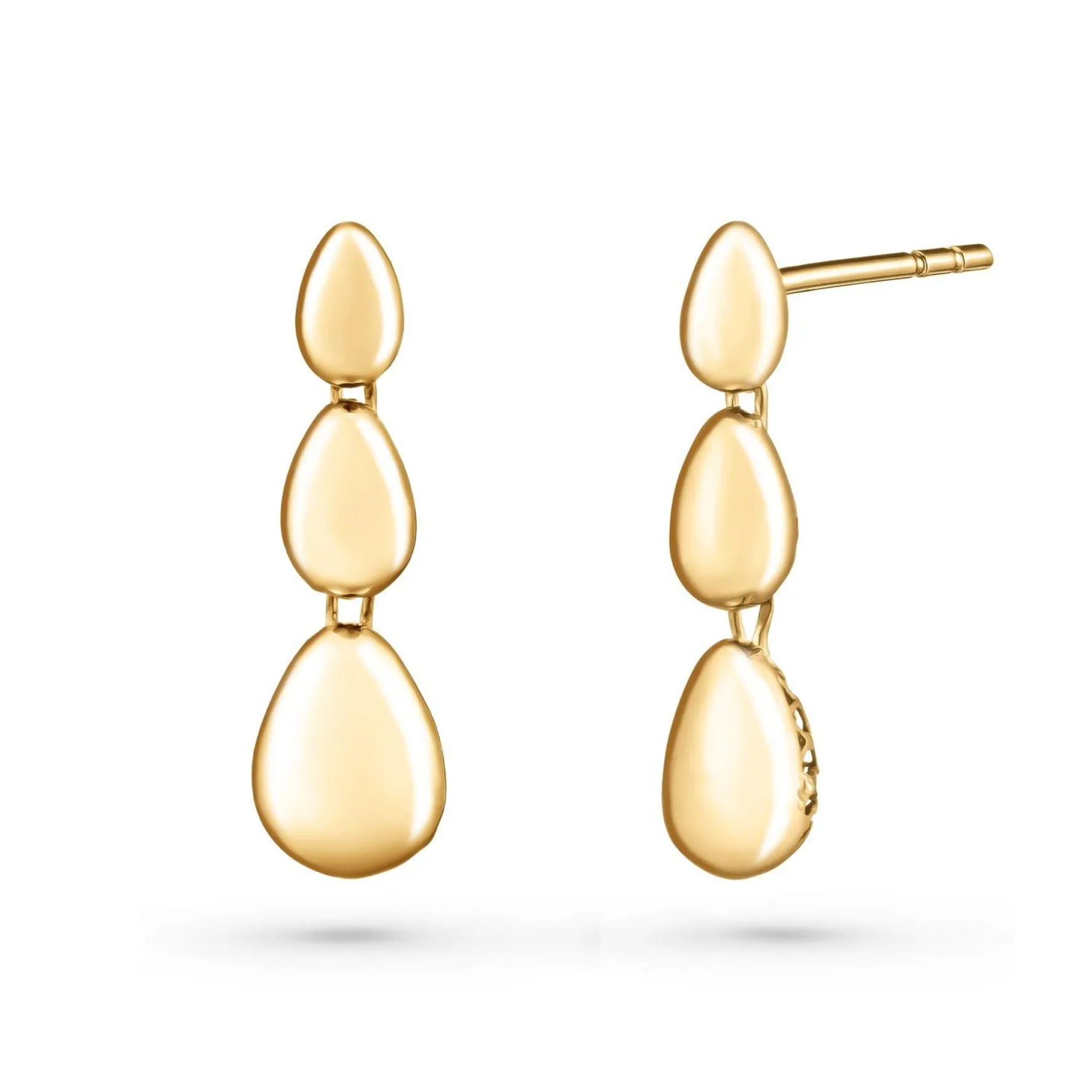 Beaverbrooks 9ct Yellow Gold Drop Earrings