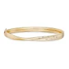 Beaverbrooks 9ct Yellow Gold Diamond Bangle