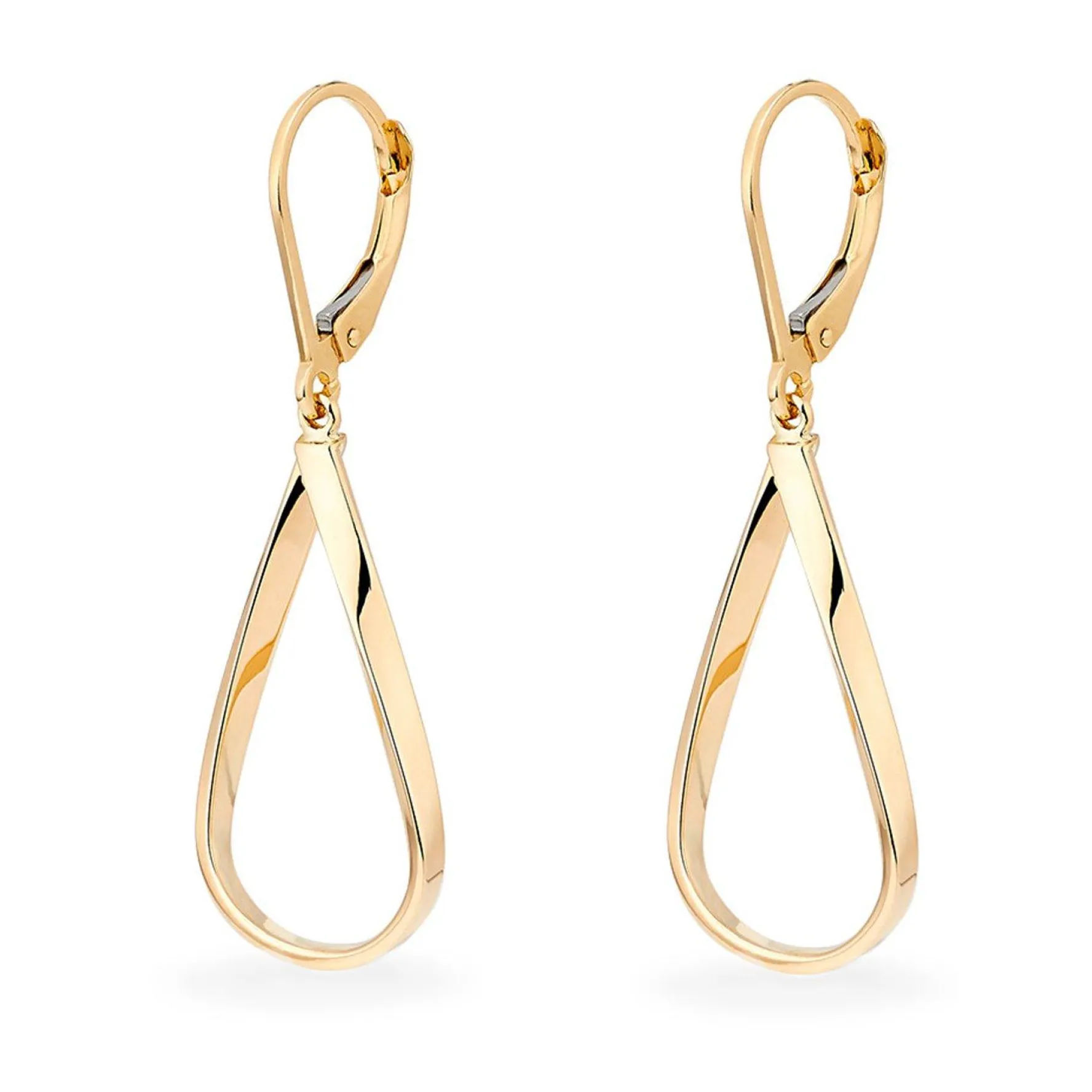 Beaverbrooks 9ct Yellow Gold Drop Earrings