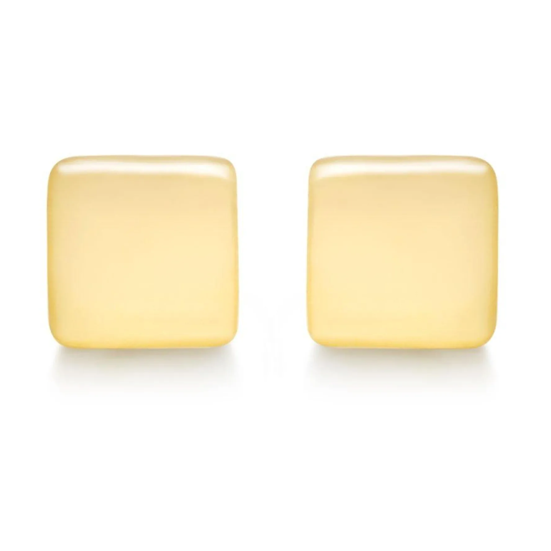 Beaverbrooks 9ct Yellow Gold Square Stud Earrings