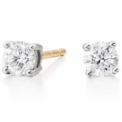Beaverbrooks 18ct Yellow Gold Diamond Stud Earrings