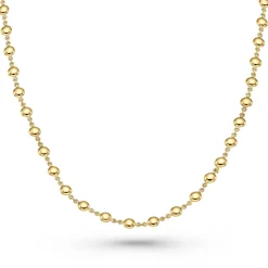 Beaverbrooks 9ct Yellow Gold Bead Necklace