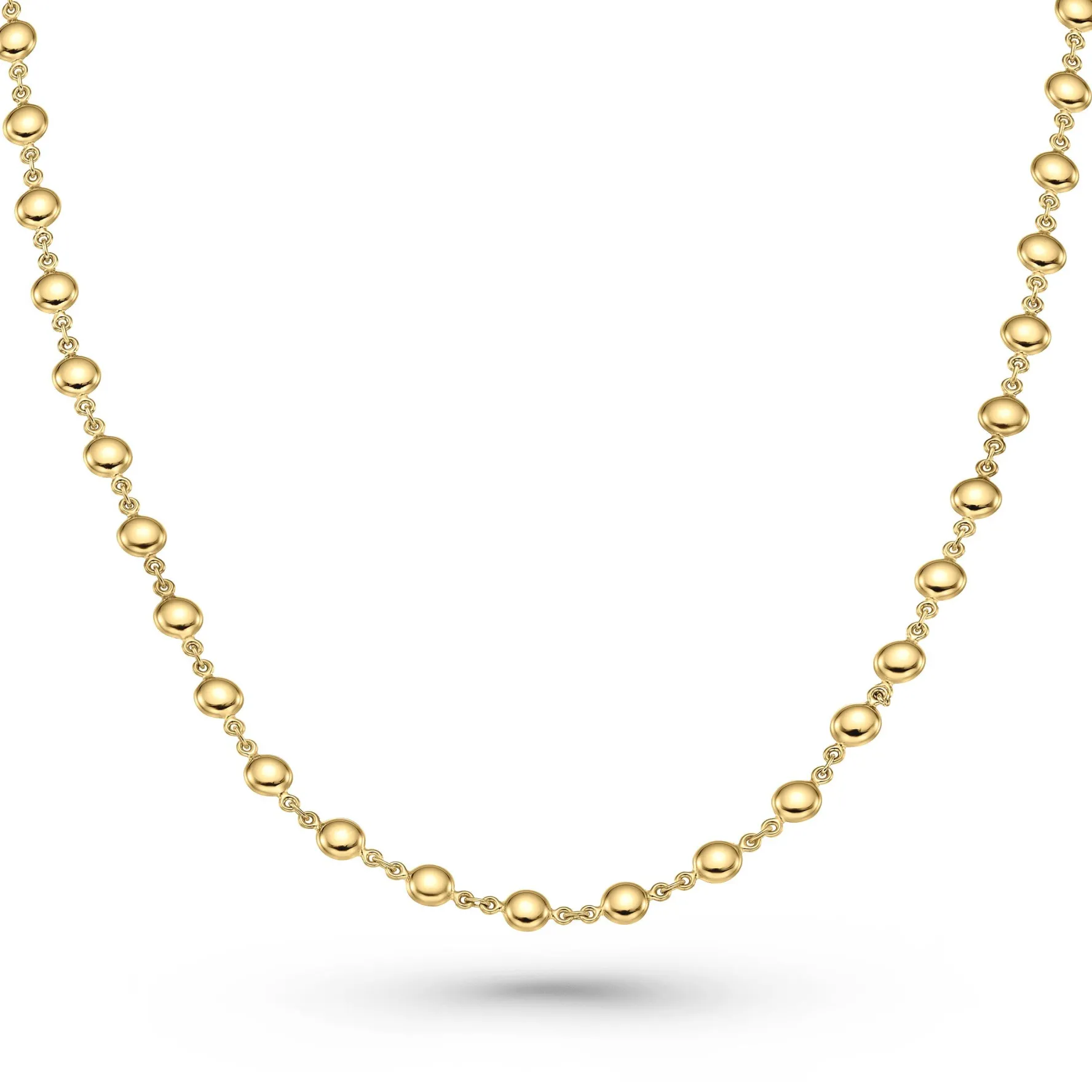 Beaverbrooks 9ct Yellow Gold Bead Necklace