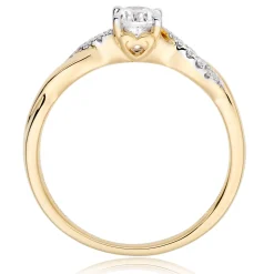 Beaverbrooks 18ct Yellow Gold Diamond Solitaire Ring