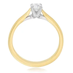 Beaverbrooks 18ct Yellow Gold Diamond Solitaire Ring