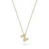 Beaverbrooks 9ct Yellow Gold Diamond Initial Z Pendant