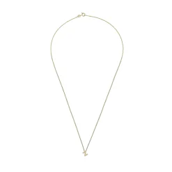 Beaverbrooks 9ct Yellow Gold Diamond Initial Z Pendant