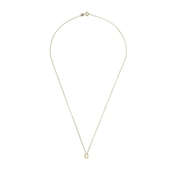 Beaverbrooks 9ct Yellow Gold Diamond Initial C Pendant