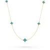 Beaverbrooks 9ct Yellow Gold Clover Necklace