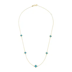 Beaverbrooks 9ct Yellow Gold Clover Necklace