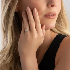Beaverbrooks 18ct Yellow Gold Diamond Three Stone Ring