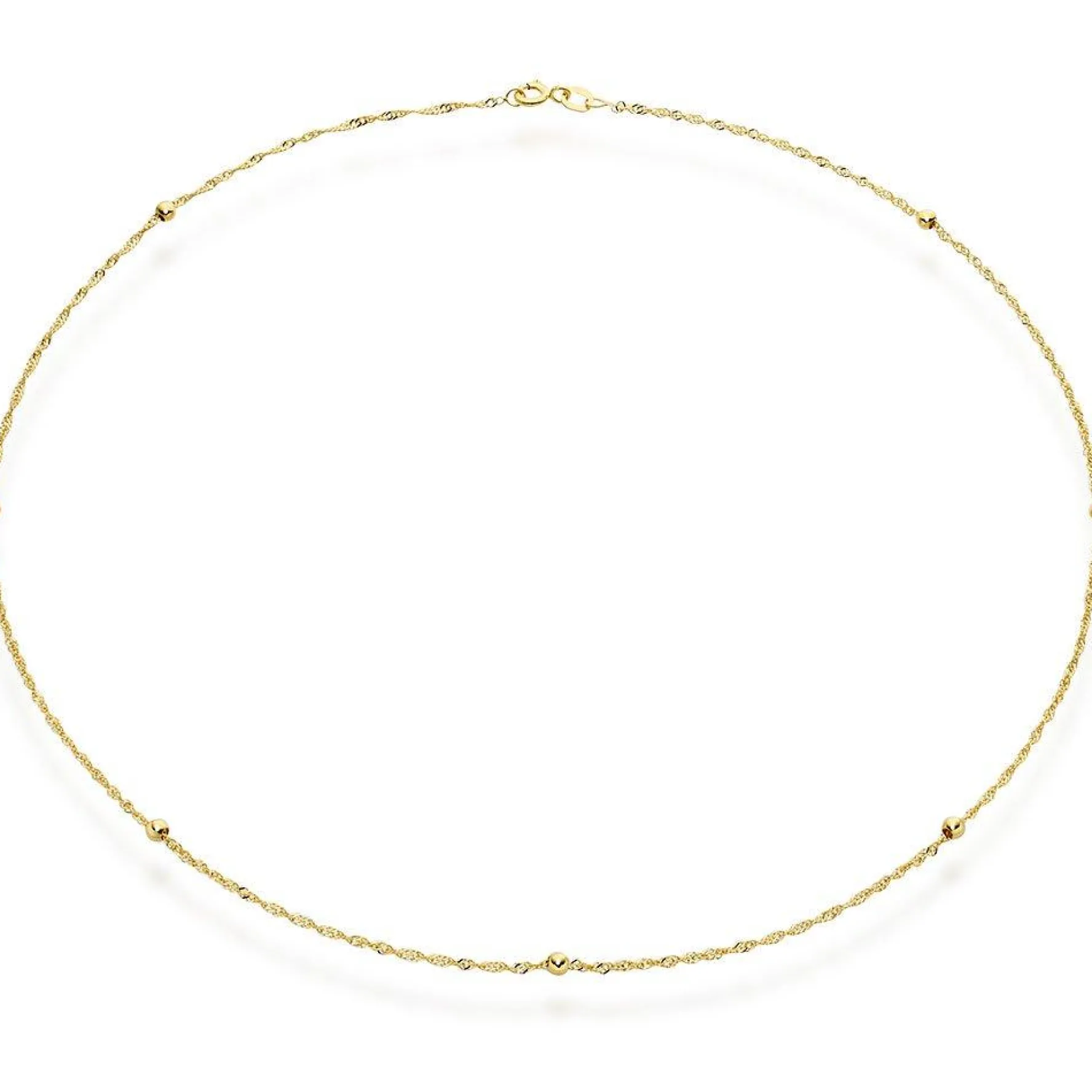 Beaverbrooks 9ct Yellow Gold Ball Necklace