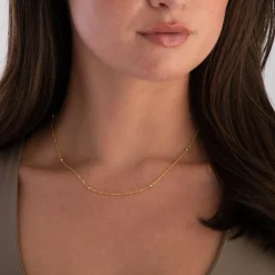 Beaverbrooks 9ct Yellow Gold Ball Necklace