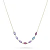 Beaverbrooks 9ct Yellow Gold Gemstone Necklace