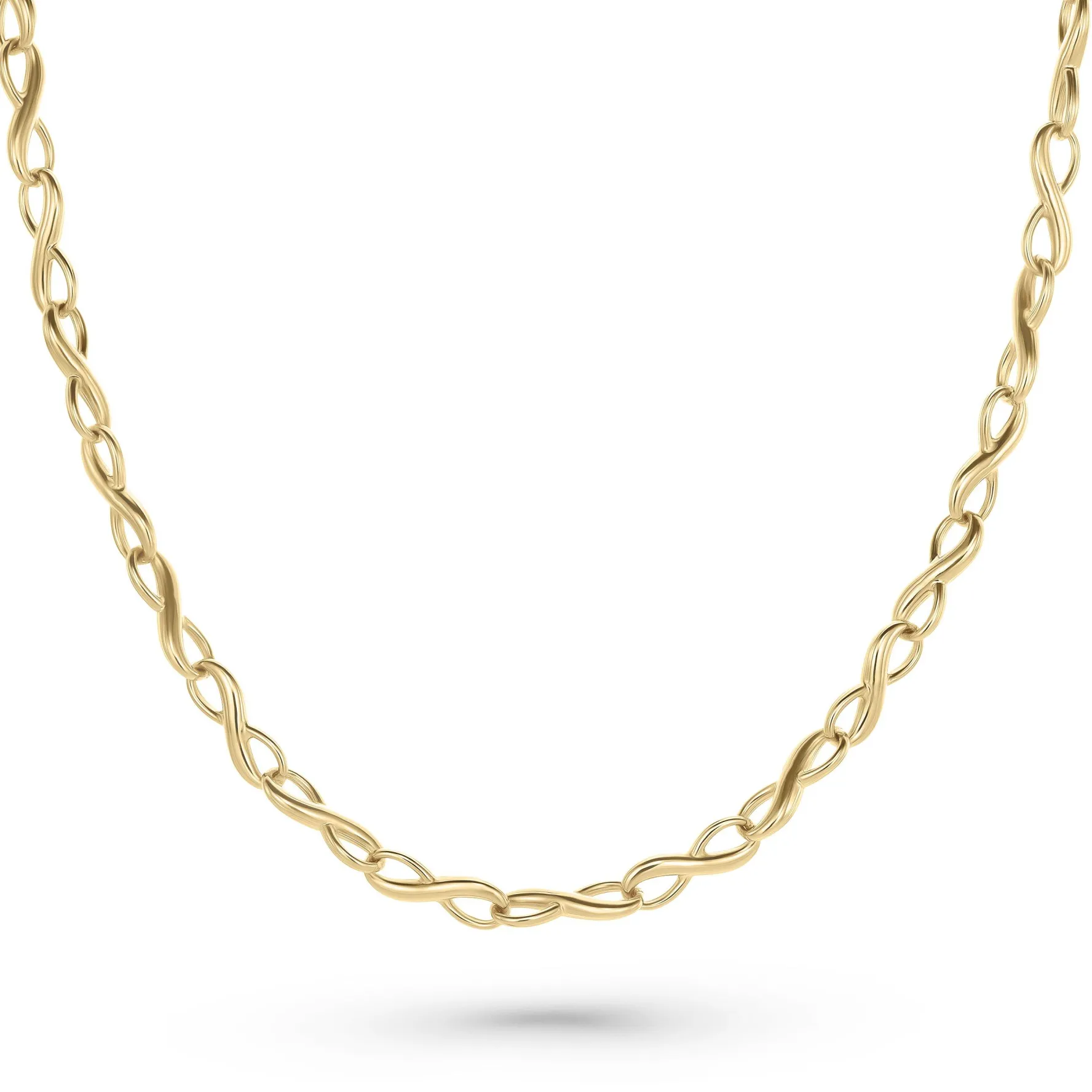 Beaverbrooks 9ct Yellow Gold Infinity Necklace