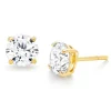 Beaverbrooks 9ct Yellow Gold Cubic Zirconia Stud Earrings
