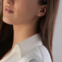 Beaverbrooks 9ct Yellow Gold Cubic Zirconia Stud Earrings
