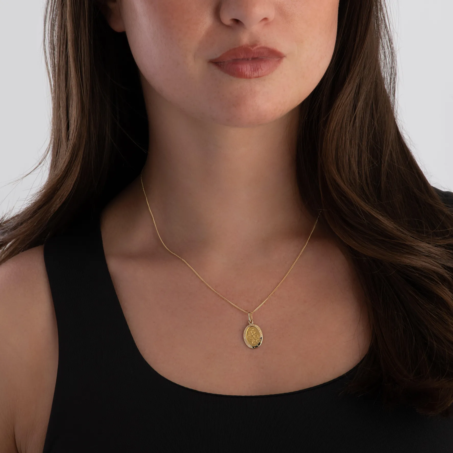 Beaverbrooks 9ct Yellow Gold Saint Christopher Pendant