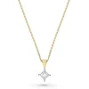 Beaverbrooks 9ct Yellow Gold Princess Diamond Pendant