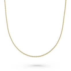 Beaverbrooks 18ct Yellow Gold Plated Silver Trace Chain Necklace